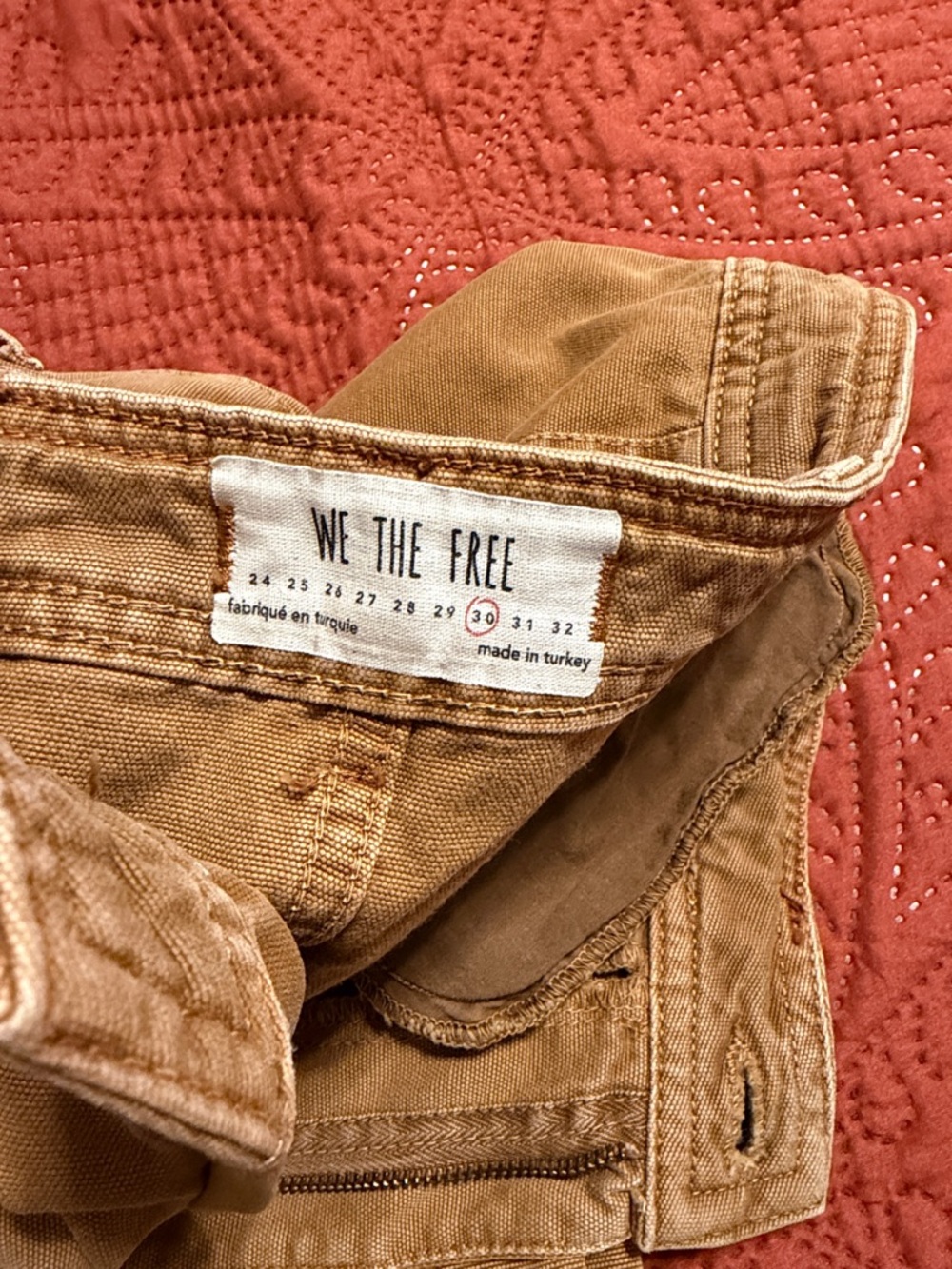 We The Free Caramel Tan High-Rise Jeans